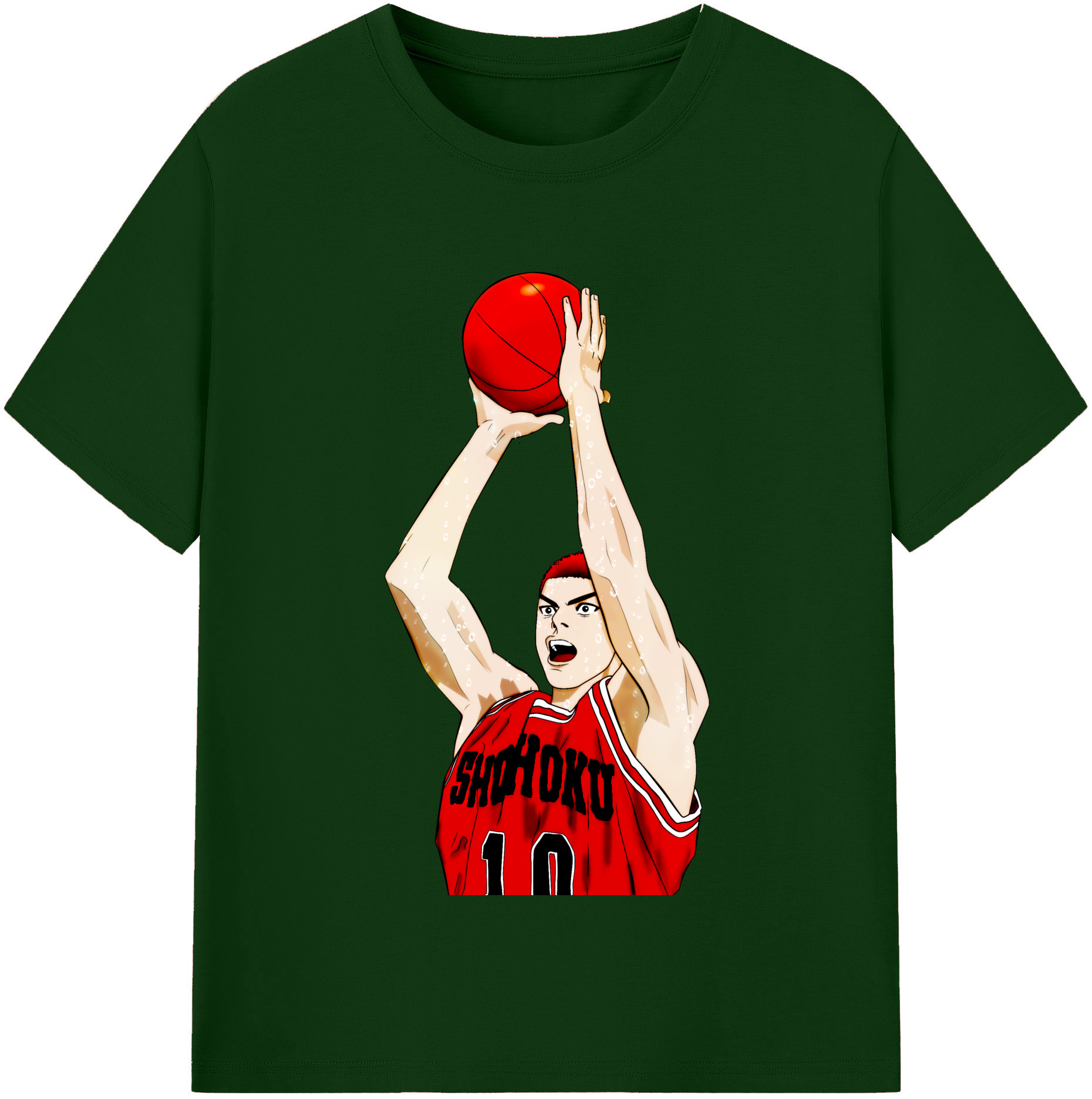 SLAM DUNK／スラムダンク 綿100％半袖Tシャツ（フロントプリント）